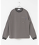 コットンクルーネックロングスリーブTシャツ