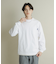 コットンクルーネックロングスリーブTシャツ