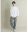 コットンクルーネックロングスリーブTシャツ