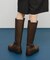 プラットフォームロングブーツ