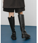 プラットフォームロングブーツ