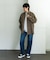 オンブレチェックレギュラーカラーシャツ