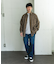 オンブレチェックレギュラーカラーシャツ