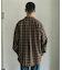 オンブレチェックレギュラーカラーシャツ