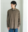 オンブレチェックレギュラーカラーシャツ