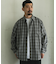 オンブレチェックレギュラーカラーシャツ