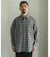 オンブレチェックレギュラーカラーシャツ