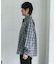 オンブレチェックレギュラーカラーシャツ