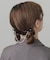 ベロアリボンパールチェーンヘアピン