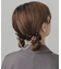 ベロアリボンパールチェーンヘアピン