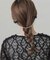 ベロアリボンパールチェーンヘアピン