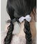 ドットシアーリボン2セットヘアポニー