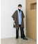 ウールカシミヤリバーポンチョ