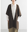 ウールカシミヤリバーポンチョ