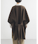 ウールカシミヤリバーポンチョ