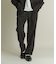 ウールライクダブルタックテーパードパンツ