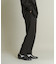 ウールライクダブルタックテーパードパンツ