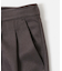 ウールライクダブルタックワイドパンツ