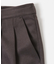 ウールライクダブルタックワイドパンツ