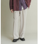 ウールライクダブルタックワイドパンツ