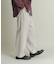 ウールライクダブルタックワイドパンツ
