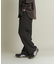 ウールライクダブルタックワイドパンツ