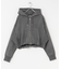 フロントZIPショートフーディー