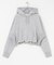 フロントZIPショートフーディー