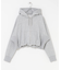 フロントZIPショートフーディー