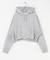 フロントZIPショートフーディー
