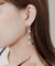 トリプルパールチェーンピアス