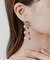 トリプルパールチェーンピアス