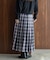 チェックプリーツイージースカート