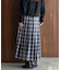 チェックプリーツイージースカート