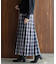 チェックプリーツイージースカート