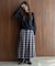 チェックプリーツイージースカート