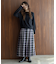 チェックプリーツイージースカート