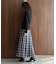 チェックプリーツイージースカート