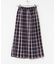 チェックプリーツイージースカート
