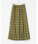 チェックプリーツイージースカート