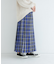チェックプリーツイージースカート