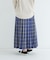 チェックプリーツイージースカート