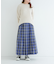 チェックプリーツイージースカート