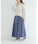 チェックプリーツイージースカート