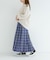 チェックプリーツイージースカート