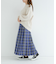チェックプリーツイージースカート