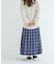 チェックプリーツイージースカート