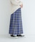 チェックプリーツイージースカート