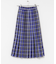 チェックプリーツイージースカート
