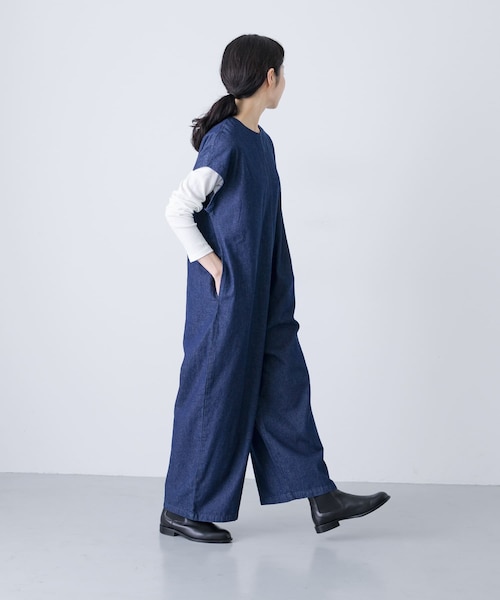 2サイズ展開』デニムワイドオールインワン｜アーバンリサーチの通販